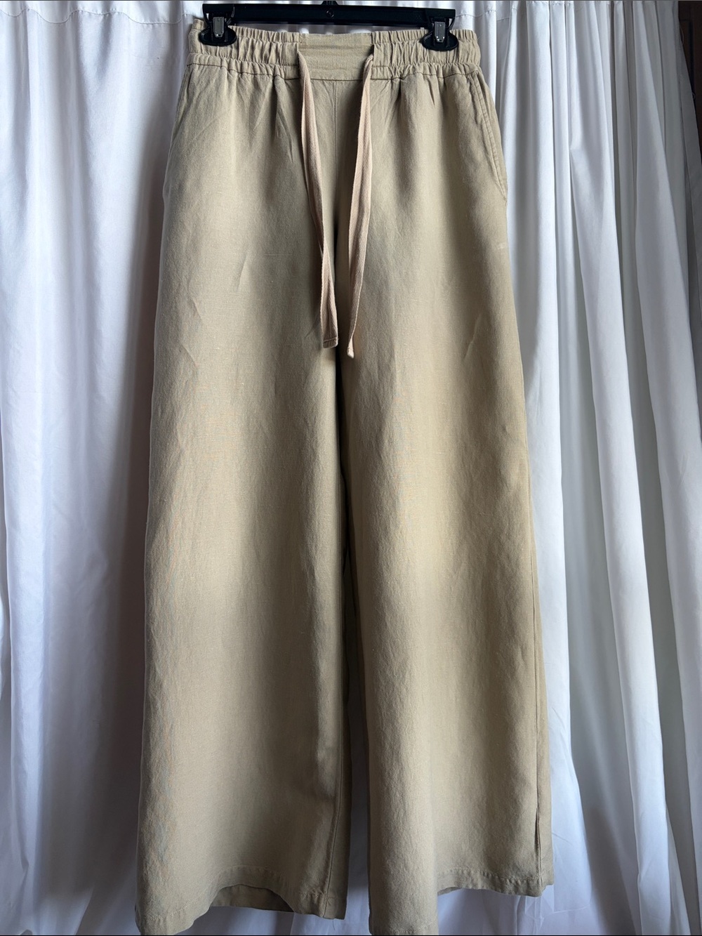 a new day Wide-Leg Drawstring Pants in Light Khaki